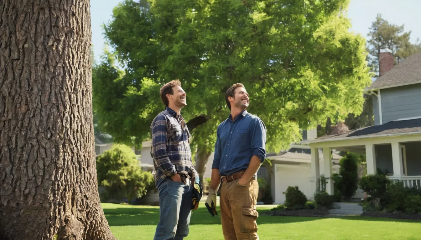 Homeowner talking with a local tree provider in the Wheat Ridge area